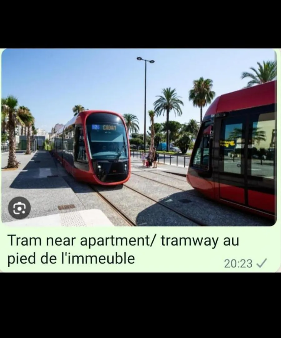 Grand Appartement, 2 Ou 3 Ou 4 Pieces, Tramway Sur Place, Proche Gare Sncf St Augustin 5 Min, Aeroport A 7 Min, Plage Ou Allianz Riviera 10 Min, Palais Nikaia 2 Min , Supermarche Sur Place, Parking Possible Si Disponible Ou Payant A 1000 Metre contacts